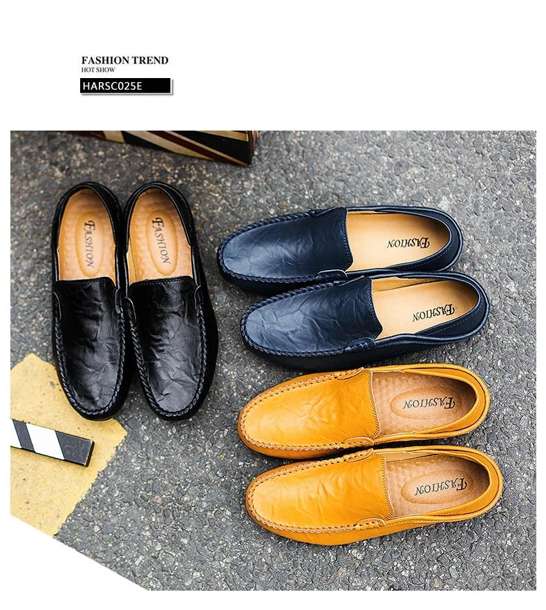 Mocassins Homme Cuir Luxe