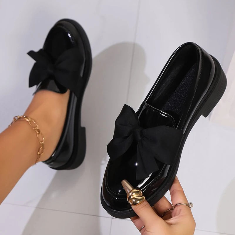 Mocassins Femme Nœud Élégant