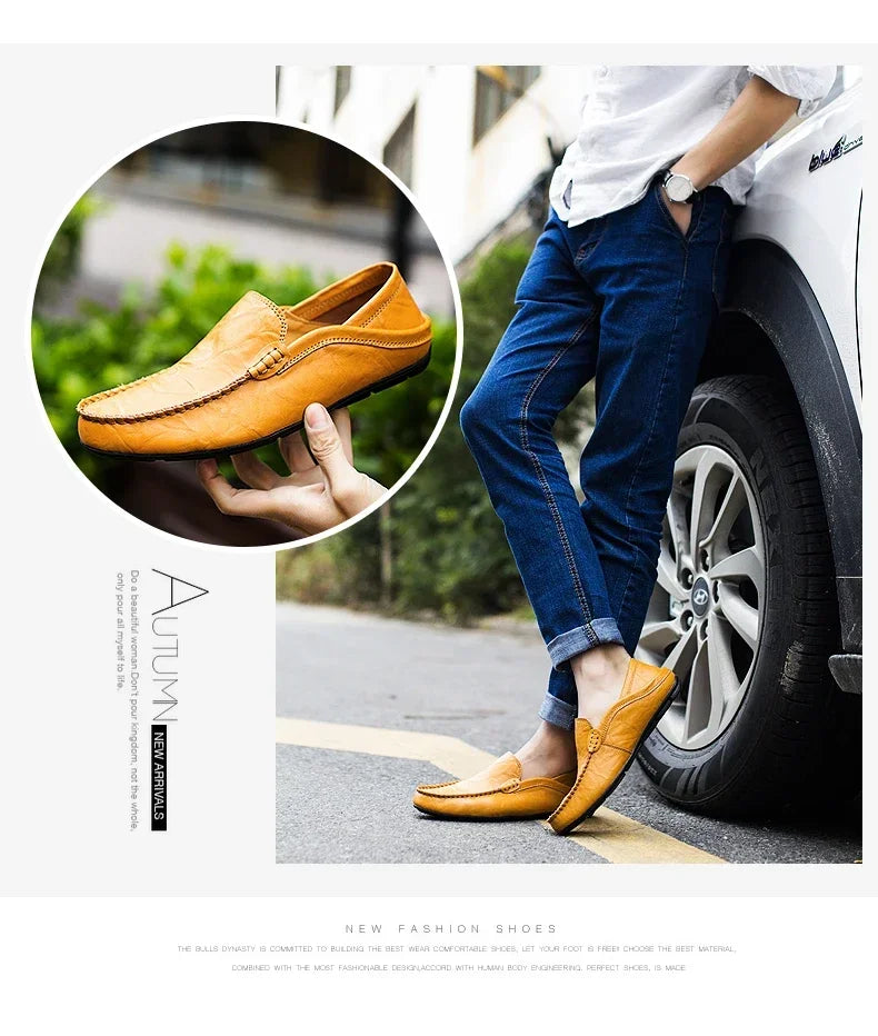 Mocassins Homme Cuir Luxe