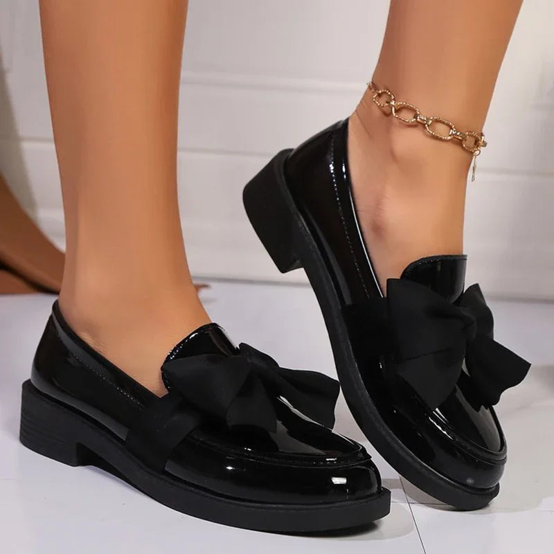 Mocassins Femme Nœud Élégant