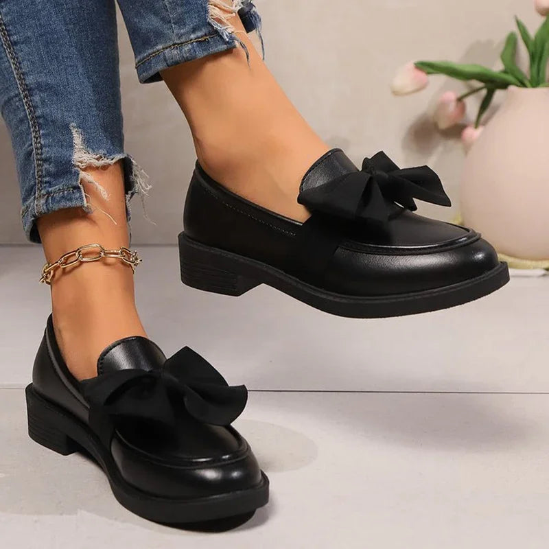Mocassins Femme Nœud Élégant